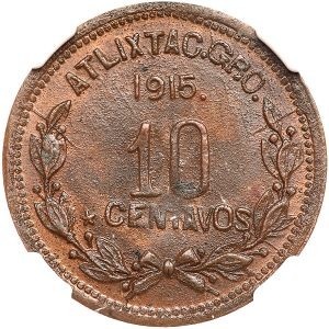 Реверс монеты Мексика, 10 сентаво, 1915