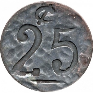 Реверс монеты Мексика, 25 сентаво, 1915