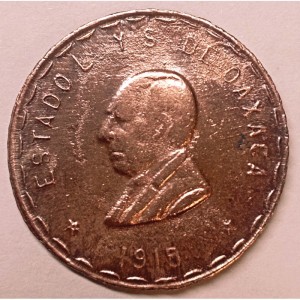 Аверс монеты Мексика, 10 сентаво, 1915