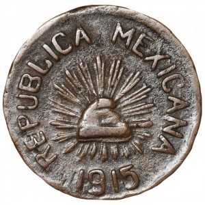 Аверс монеты Мексика, 1 сентаво, 1915