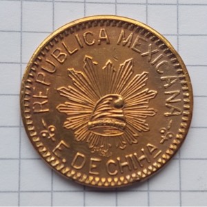 Аверс монеты Мексика, 10 сентаво, 1915