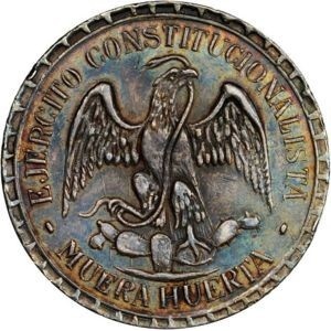 Аверс монеты Мексика, 1 песо, 1914