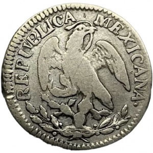 Аверс монеты Мексика, 5 сентаво, 1863-1870