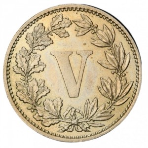 Реверс монеты Мексика, 5 сентаво, 1882-1883