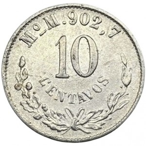 Реверс монеты Мексика, 10 сентаво, 1898-1905