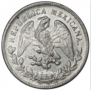 Аверс монеты Мексика, 1 песо, 1898-1909