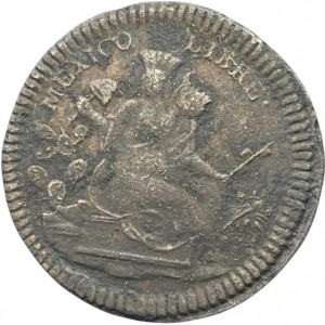 Реверс монеты Мексика, ⅛ реала, 1829-1859