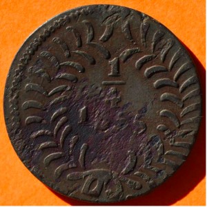 Реверс монеты Мексика, ⅛ реала, 1855