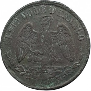 Аверс монеты Мексика, ¼ реала, 1872