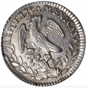 Аверс монеты Мексика, 1 реал, 1825-1869