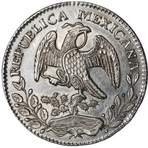 Аверс монеты Мексика, 8 реалов, 1824-1897