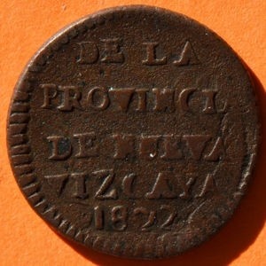Реверс монеты Мексика, ⅛ реала, 1821-1823