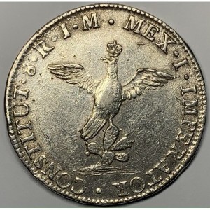 Реверс монеты Мексика, 8 реалов, 1822