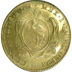 Реверс монеты Мексика, 8 эскудо, 1823