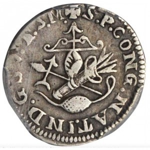 Реверс монеты Мексика, ½ реала, 1812-1813, Национальный конгресс, Серебро /серый цвет/