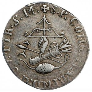 Реверс монеты Мексика, 1 реал, 1812-1813, Национальный конгресс