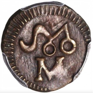 Реверс монеты Мексика, ½ реала, 1811-1814, Монета повстанцев, Медь /коричневый цвет/