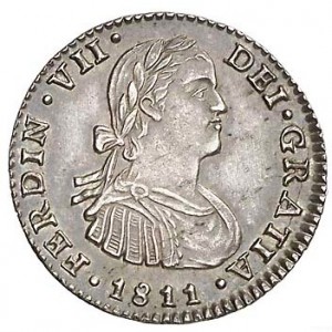 Аверс монеты Мексика, 1 реал, 1809-1819