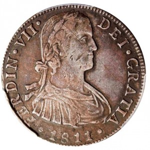 Аверс монеты Мексика, 4 реала, 1809-1812
