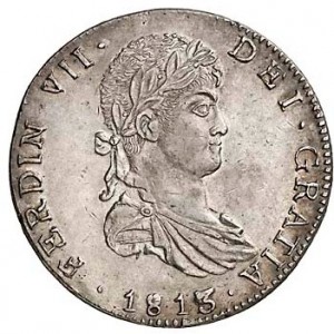 Аверс монеты Мексика, 8 реалов, 1811-1822