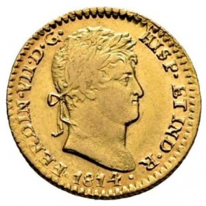 Аверс монеты Мексика, 1 эскудо, 1814-1820