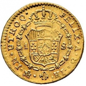 Реверс монеты Мексика, 1 эскудо, 1814-1820