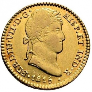 Аверс монеты Мексика, 2 эскудо, 1814-1821