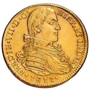Аверс монеты Мексика, 4 эскудо, 1810-1812