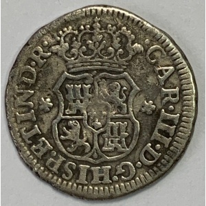 Аверс монеты Мексика, ½ реала, 1760-1771