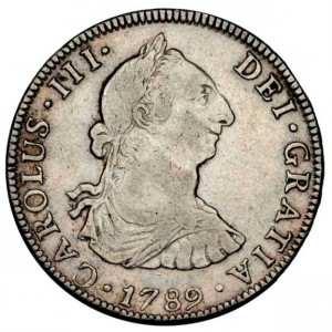 Аверс монеты Мексика, 4 реала, 1785-1789