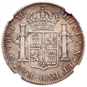 Реверс монеты Мексика, 4 реала, 1772-1784