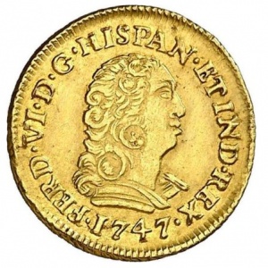Аверс монеты Мексика, 1 эскудо, 1747