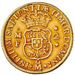 Реверс монеты Мексика, 2 эскудо, 1747