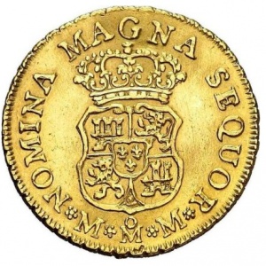 Реверс монеты Мексика, 2 эскудо, 1760-1761