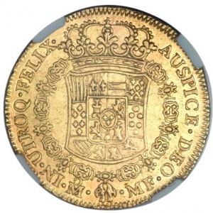 Реверс монеты Мексика, 4 эскудо, 1762-1771