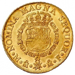 Реверс монеты Мексика, 8 эскудо, 1752-1756
