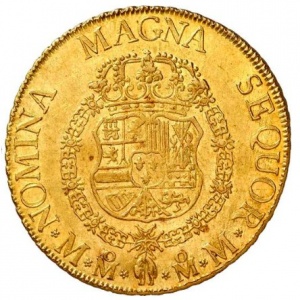 Реверс монеты Мексика, 8 эскудо, 1760-1761