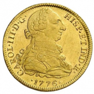 Аверс монеты Мексика, 8 эскудо, 1772-1785
