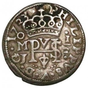 Аверс монеты Мексика, ½ реала, 1715-1728, Королевская монета