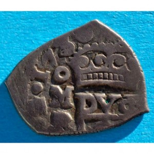 Аверс монеты Мексика, ½ реала, 1729-1733