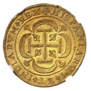Реверс монеты Мексика, 8 эскудо, 1711-1730