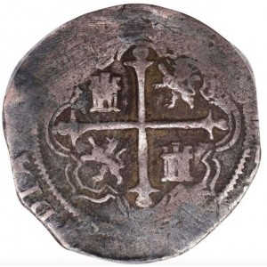 Реверс монеты Мексика, 2 реала, 1598-1614