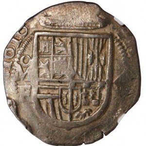Аверс монеты Мексика, 4 реала, 1598-1621, Коб монета