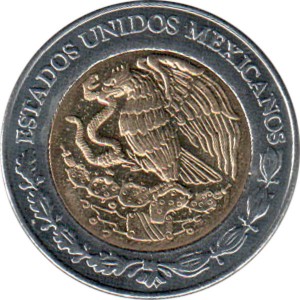 Аверс монеты Мексика, 5 песо, 2008, Игнасио Лопес Район