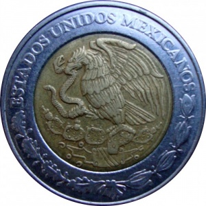 Аверс монеты Мексика, 5 песо, 2008, Хосе Васконселос