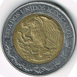 Аверс монеты Мексика, 5 песо, 2008, Эриберто Хара