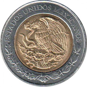 Аверс монеты Мексика, 5 песо, 2009, Кармен Сердан