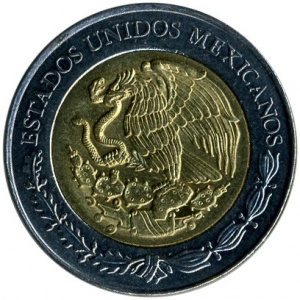 Аверс монеты Мексика, 5 песо, 2009, Педро Морено