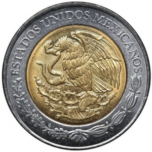 Аверс монеты Мексика, 5 песо, 2009, Андрес Молина Энрикес