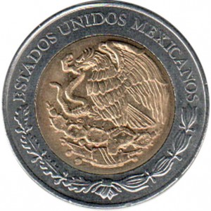 Аверс монеты Мексика, 5 песо, 2009, Луис Кабрера